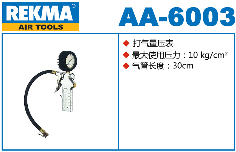REKMA AA-6003打氣量壓表